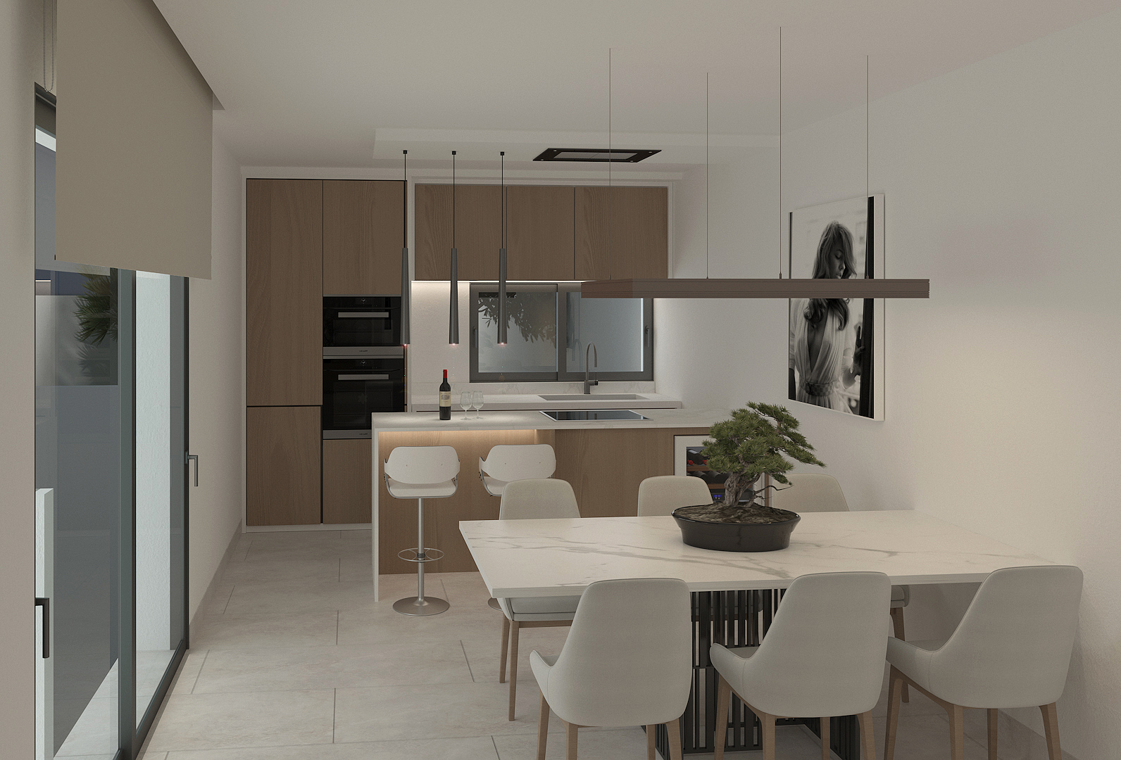 Cocina comedor de la villa 11