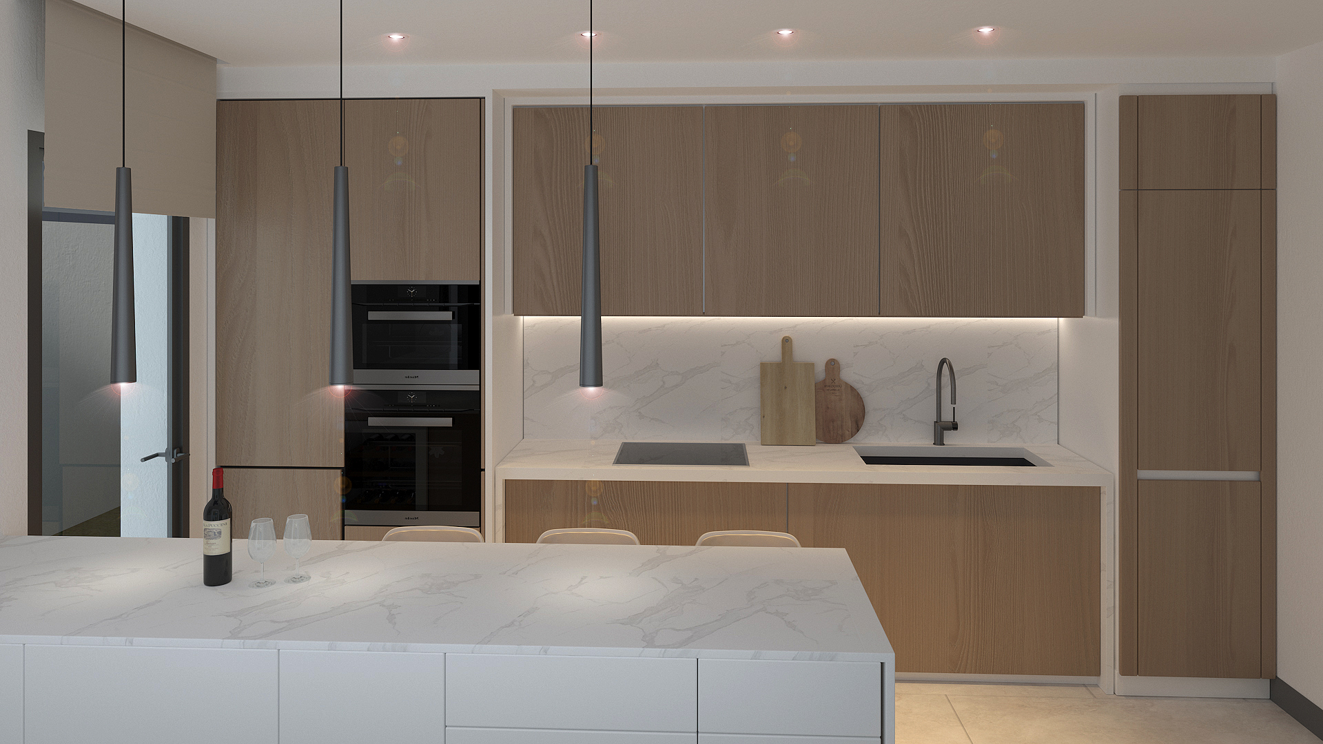 Cocina de las villas 12 a 15